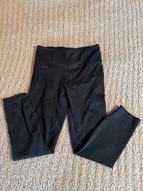 Under Armour Black High-Waist Cropped Performance Leggings